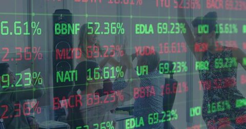 Team Celebrating Stock Market Success in Modern Office - Download Free Stock Images Pikwizard.com