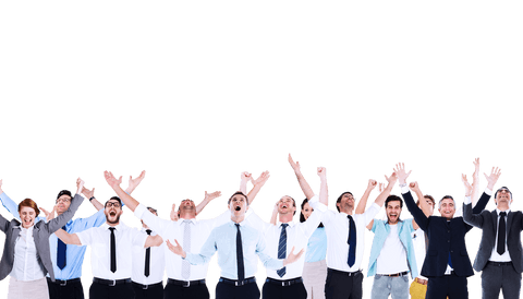 Transparent Enthusiastic Business Team Celebrating Success - Download Free Stock Videos Pikwizard.com