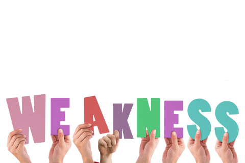 hands holding weakness text on transparent background concept illustration - Download Free Stock Videos Pikwizard.com