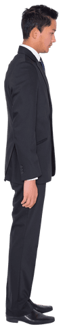 Transparent Image of Businessman Standing Side Profile in Suit - Download Free Stock Videos Pikwizard.com