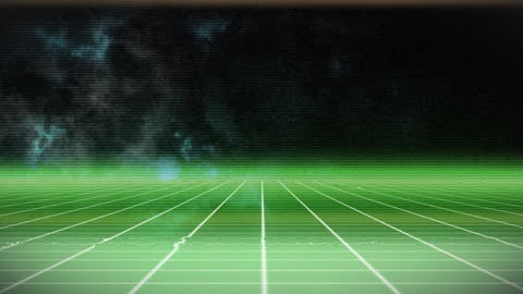 Green Digital Grid on Dark Background with Futuristic Technology Feel