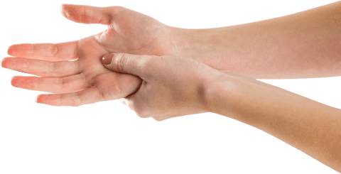 transparent background woman massage injured hand - Download Free Stock Videos Pikwizard.com