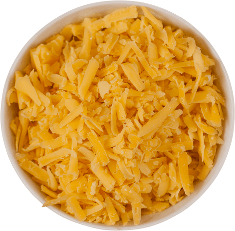 close-up of bowl with grated cheddar in transparent background - Download Free Stock Videos Pikwizard.com