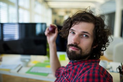 Male Graphic Designer Working in Modern Office - Download Free Stock Images Pikwizard.com