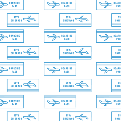 blue boarding pass pattern on transparent background for travel designs - Download Free Stock Videos Pikwizard.com