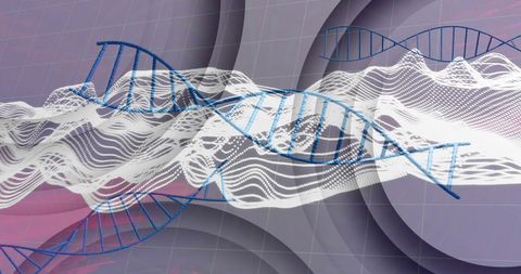 Abstract Representation of DNA Strands in Scientific Diagram - Download Free Stock Images Pikwizard.com