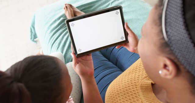 Mother and Daughter Bonding with Digital Tablet - Download Free Stock Images Pikwizard.com