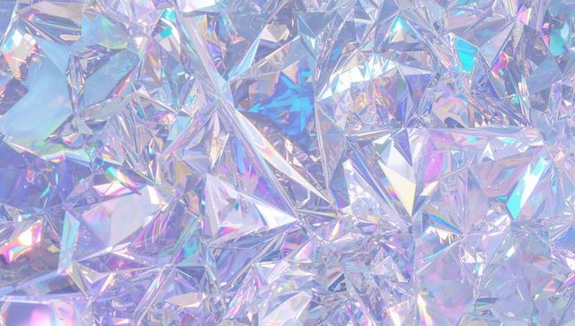 Colorful Iridescent Holographic Foil with Rainbow Hues