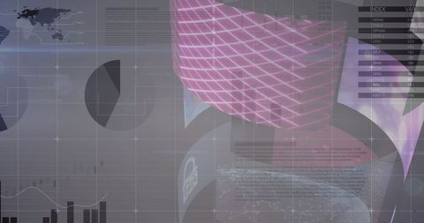 Modern Digital Data Processing with Global Connections - Download Free Stock Images Pikwizard.com