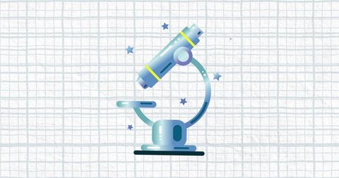 Digital Microscope Icon with Tech Elements - Download Free Stock Images Pikwizard.com