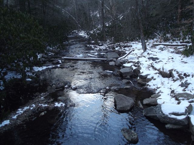 Winter Stream Flowing through Snow-Covered Forest - Download Free Stock Photos Pikwizard.com