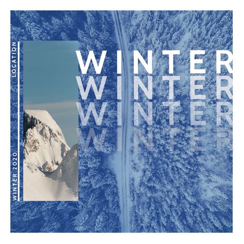 Picturesque Snowy Mountain Adventure in Winter Season - Download Free Stock Templates Pikwizard.com