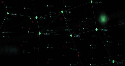 Abstract Digital Interface with Data Arrows on Black Background - Download Free Stock Images Pikwizard.com