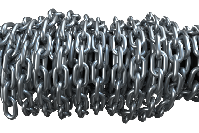 Close-up of Jumbled Metallic Chains with Transparent Background - Download Free Stock Videos Pikwizard.com