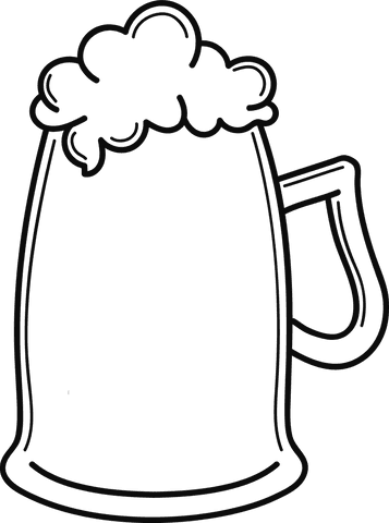 transparent mug of beer line drawing vector for party themes - Download Free Stock Videos Pikwizard.com