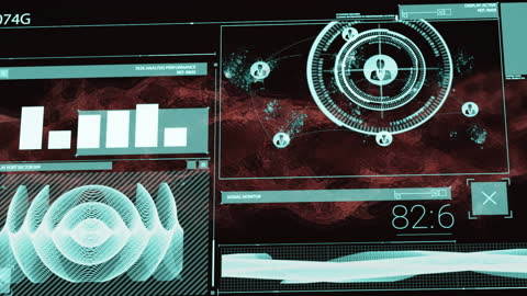 Digital Analysis Interface with DNA Visualization and Data Metrics