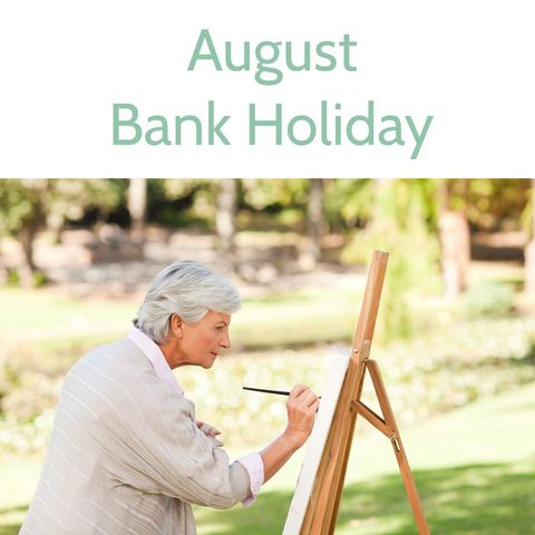 senior woman enjoying painting outdoors on bank holiday - Download Free Stock Templates Pikwizard.com