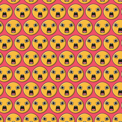 seamless shocked emoji pattern on transparent background - Download Free Stock Videos Pikwizard.com
