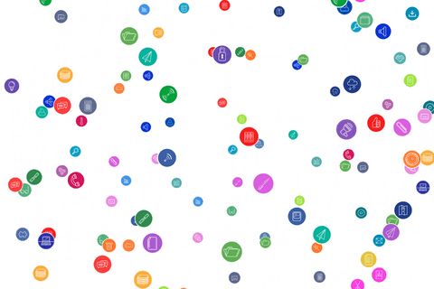 Transparent Network of Media And Data Icons With Interconnected Design - Download Free Stock Videos Pikwizard.com