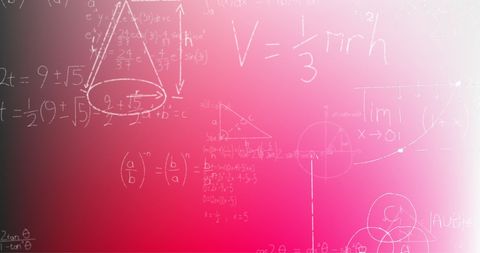Abstract Mathematics Formula on Pink Background for Learning - Download Free Stock Images Pikwizard.com
