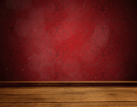 vintage red decorative transparent floral pattern with wooden floorbeam - Download Free Stock Videos Pikwizard.com