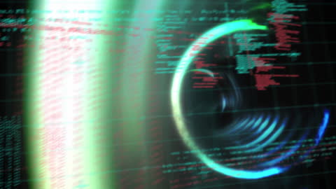 Neon Circular Waves Over Data Streams on Digital Grid