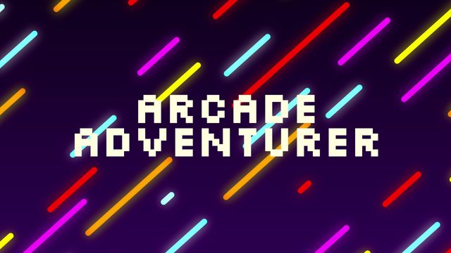 Ideal for promoting events centered around retro arcade gaming, appealing to fans of 80s nostalgia. Use for invitations, social media promotions, event flyers, and digital marketing to attract a playful and vibrant audience.