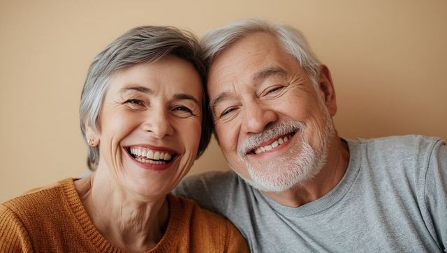Happy Senior Couple Enjoying Time Together at Home