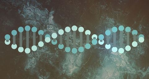 Digital DNA Helix Art Depicting Genetic Innovation