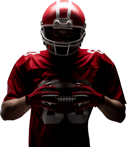 Athlete Holding Football Transparent Background - Download Free Stock Videos Pikwizard.com