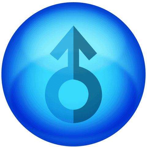 blue male gender symbol on transparent background - Download Free Stock Videos Pikwizard.com