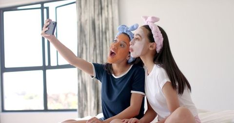 Fun-Filled Teenage Girl Friendship Selfie