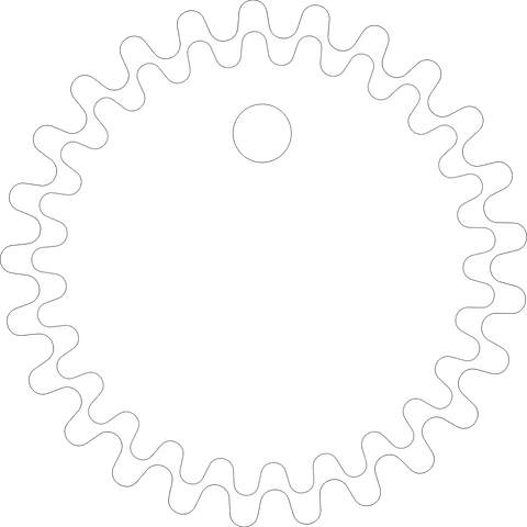 blank white cog shaped badge on transparent background - Download Free Stock Videos Pikwizard.com