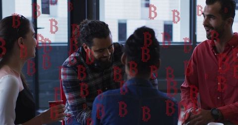 Diverse Business Team Discussing Cryptocurrency Concepts