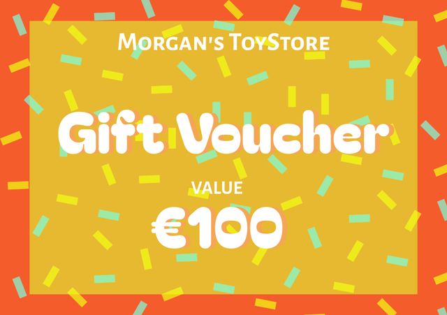 Vibrant €100 Gift Voucher Template for Toy Store Celebrations - Download Free Stock Videos Pikwizard.com