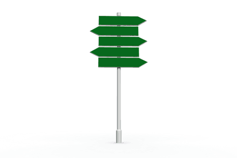 Transparent Road Signs Isolated with Copy Space Vector Art - Download Free Stock Videos Pikwizard.com