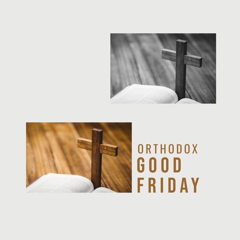 orthodox good friday cross and bible collage - Download Free Stock Templates Pikwizard.com