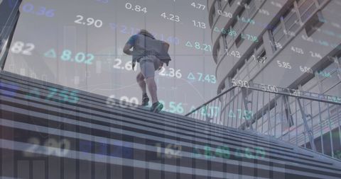 Running with Digital Financial Data Overlay Concept