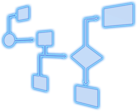 Transparent Blue Flowchart Diagram with Multiple Connections - Download Free Stock Videos Pikwizard.com