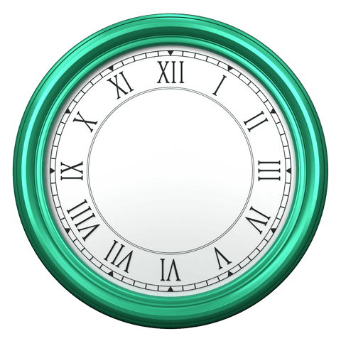 transparent green wall clock without hands vintage look - Download Free Stock Videos Pikwizard.com