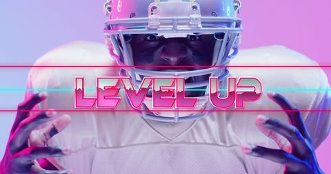 Empowering Athlete Leveling Up with Neon Neon Theme