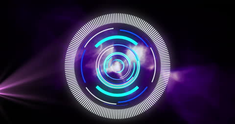 Futuristic Digital Interface with Sci-Fi Scope Effects