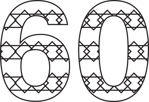 Decorative Number 60 with Patterns on Transparent Background - Download Free Stock Videos Pikwizard.com