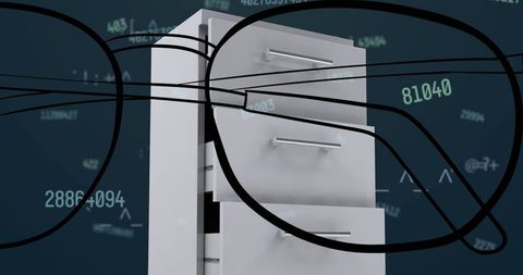 Filing cabinet envelopes in virtual data analysis setting