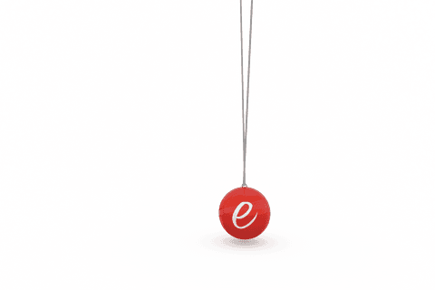 Letter E Red Ball with Reflections on Transparent Background - Download Free Stock Videos Pikwizard.com