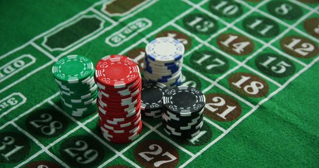 Ideal for use in articles or advertisements about casinos, gambling, or gaming strategies. Useful for illustrating gaming environments, betting concepts, or chance and probabilities. Suitable for websites, blogs, and promotional materials discussing casino games.