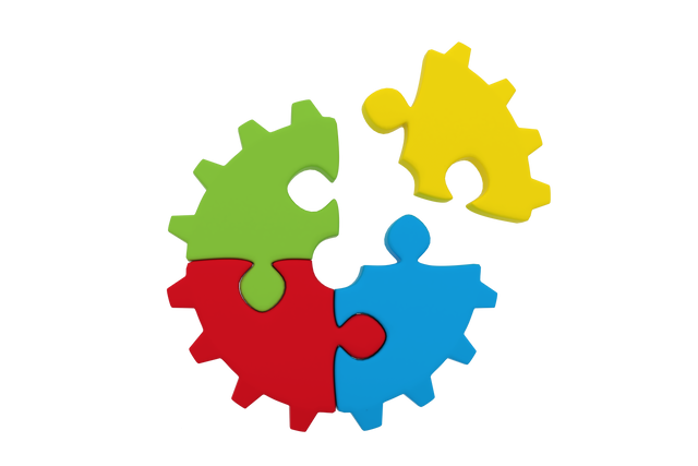 Colored Gear Jigsaw Pieces on Transparent Background - Download Free Stock Videos Pikwizard.com