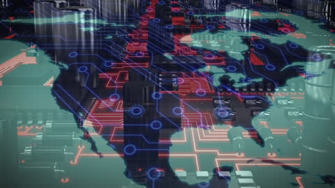 Global Network Visualization with Integrated Circuits
