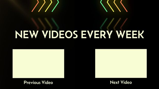 Bright Modern Weekly Video Upload Announcement Template - Download Free Stock Videos Pikwizard.com