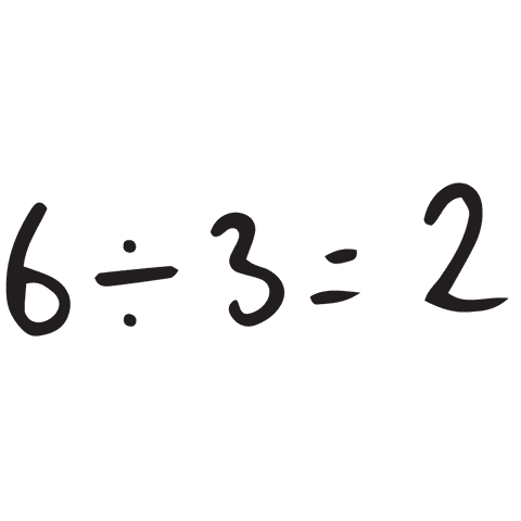 Simple transparent mathematical equation illustration
